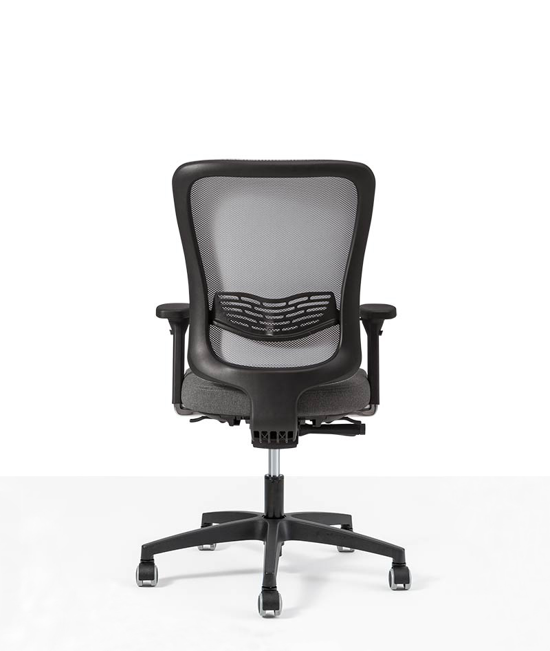 seduta kiva grey alta rete operativa artigianale di design per ufficio vista4 retro moschella