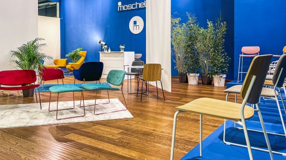 Esposizione fiera Orgatec 2022 Environment Moschella Sedute