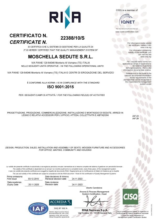 certificato ISO-9001
