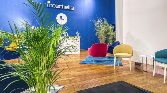 Esposizione fiera Orgatec 2022 Environment Moschella Sedute