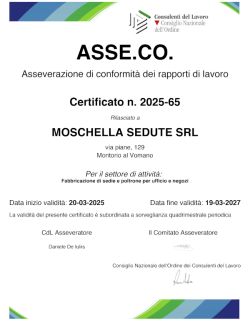 certificato ASSECO