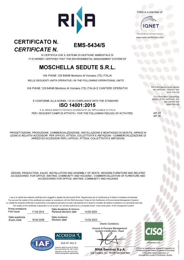 certificato ISO-14001