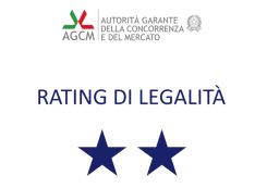 Copertina AGCM - RATING LEGALITÀ